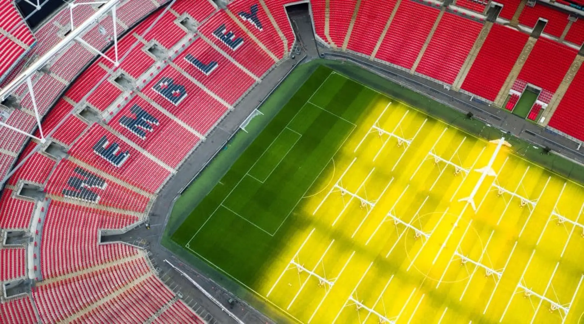 Wembley Stadium aerial view