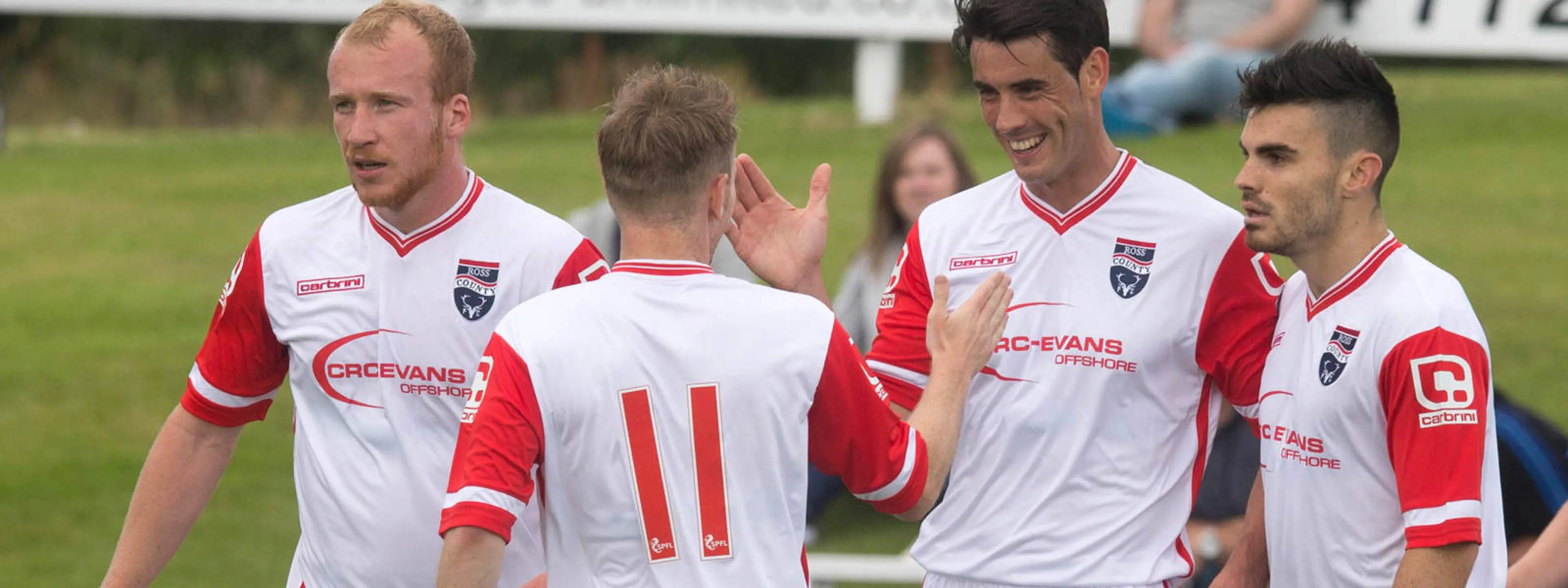 Ross County players celebrate