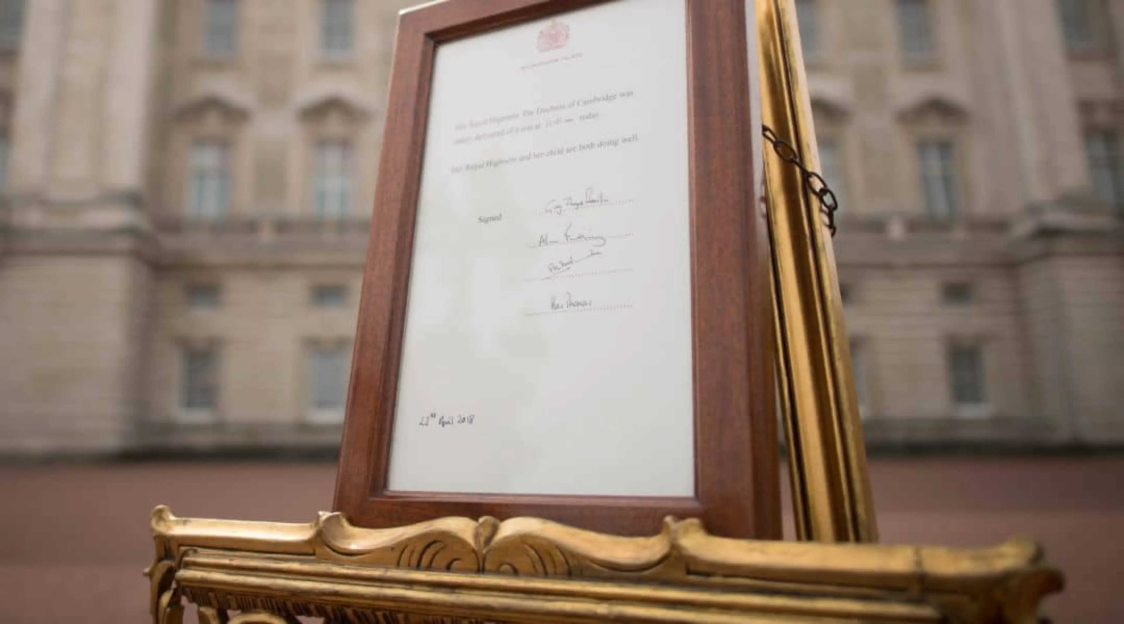Royal Baby easel