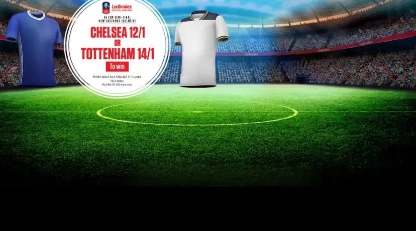 Chelsea v Tottenham New Customer offer - Ladbrokes