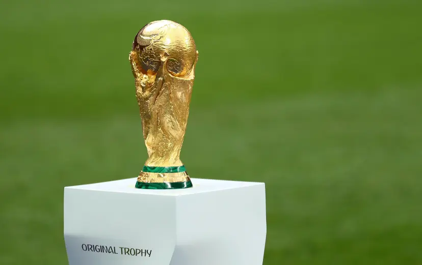 Football World Cup trophy