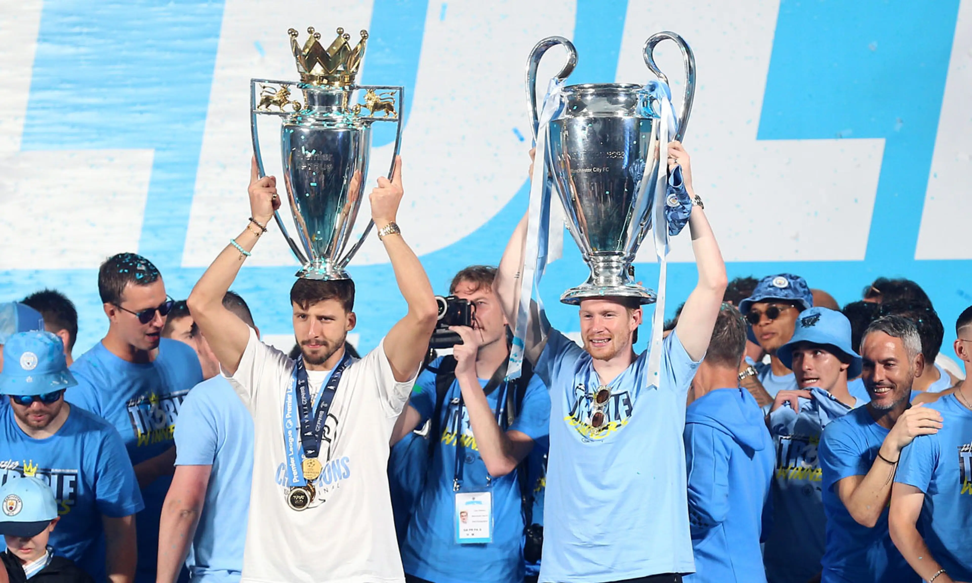 Aymeric Laporte, Kevin De Bruyne, Manchester City