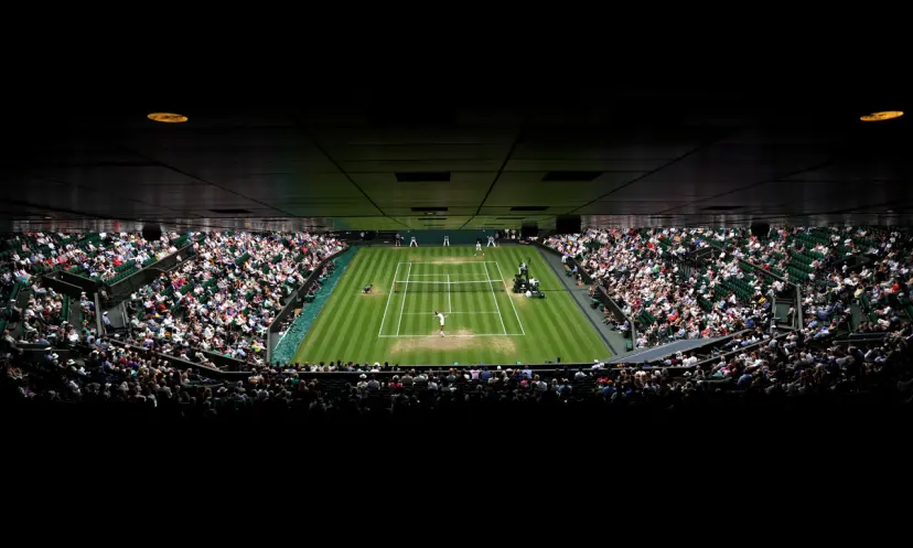 Wimbledon Centre Court, Djokovic v Rublev