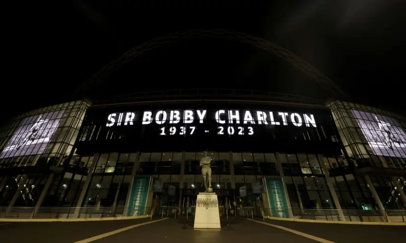 Sir Bobby Charlton tribute, Wembley