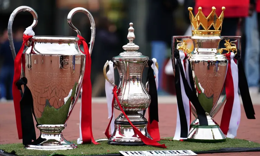 Champions League Cup, FA Cup, Premier League trophy