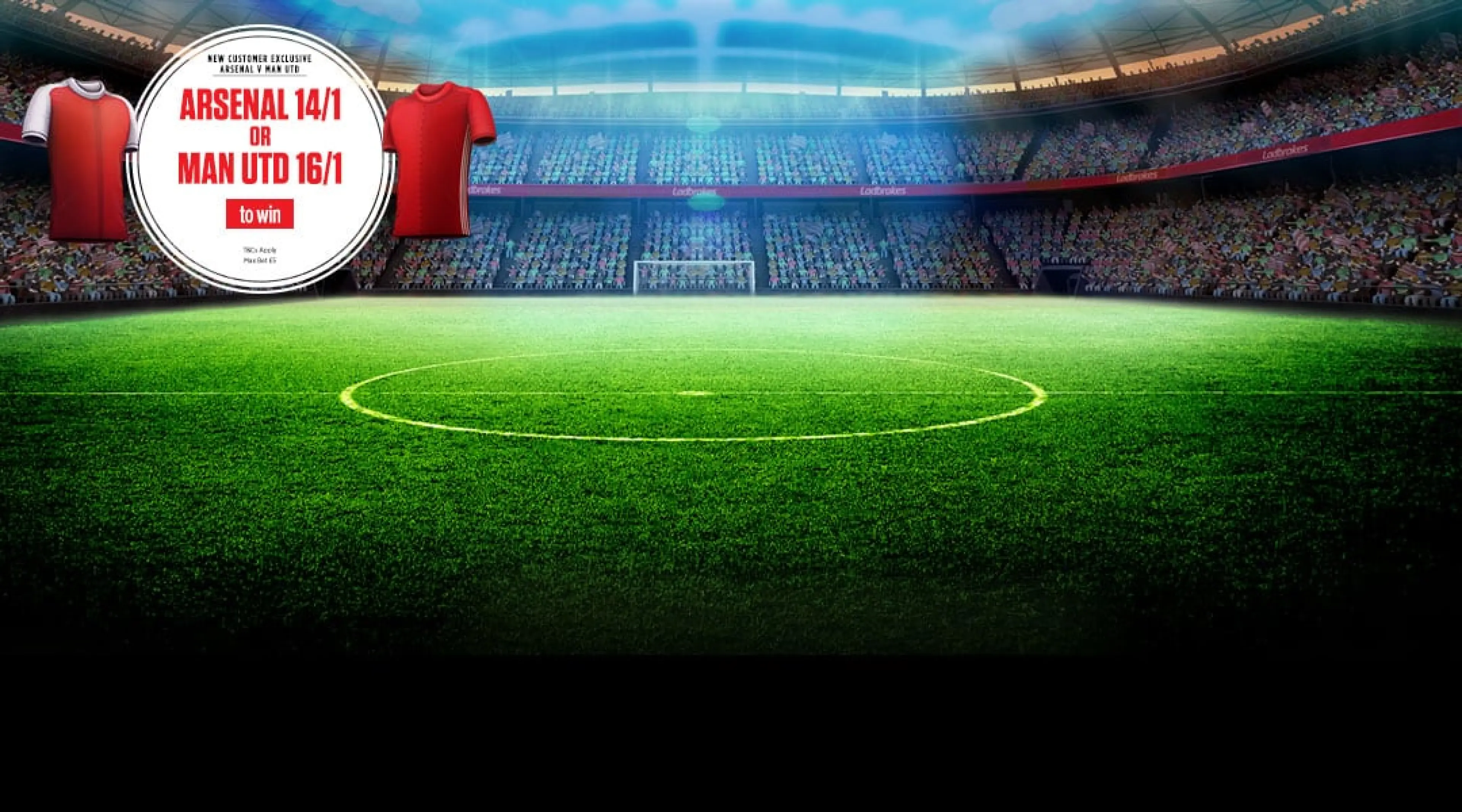 Arsenal v Man United new customer offer