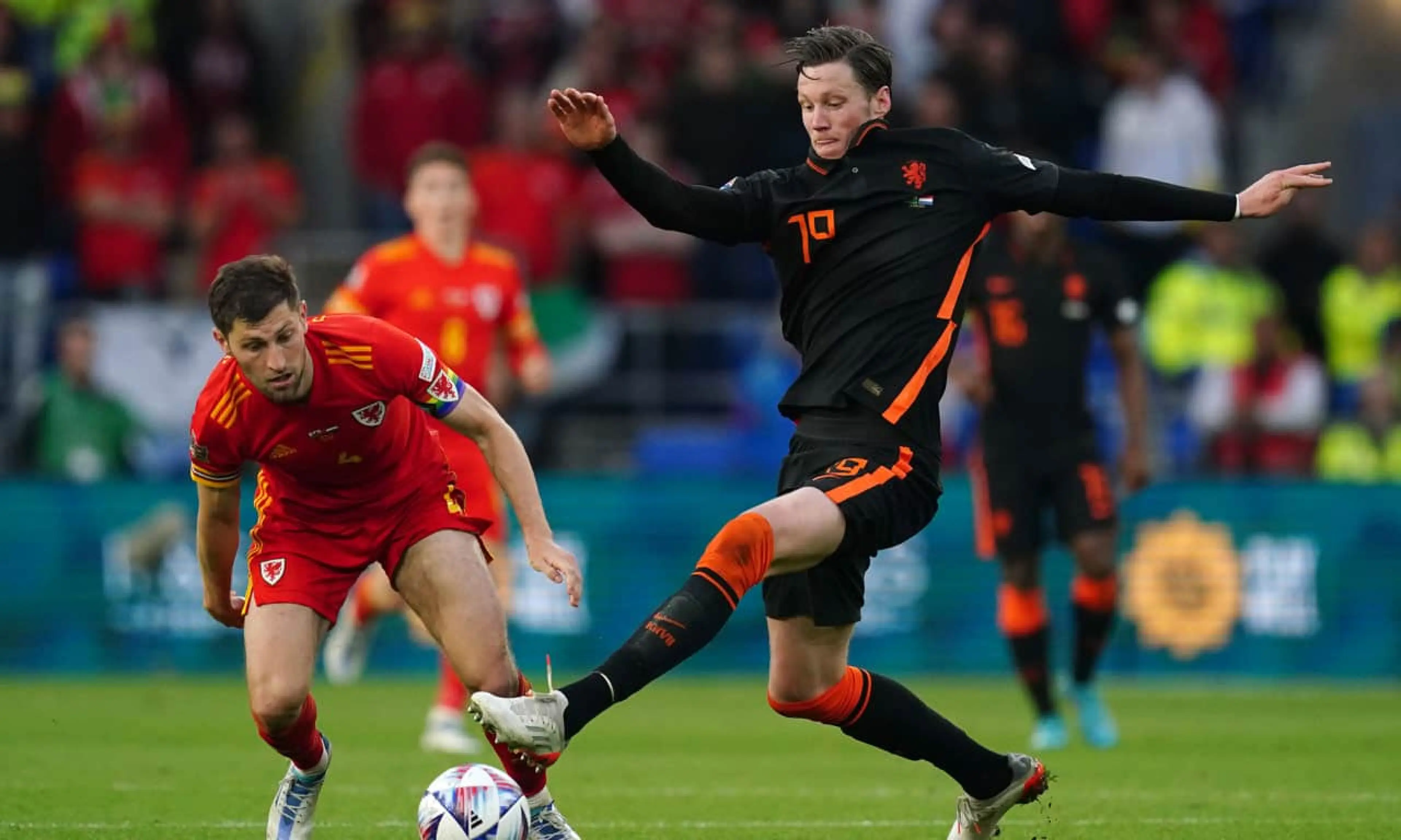 Ben Davies, Wout Weghorst, Wales v Netherlands