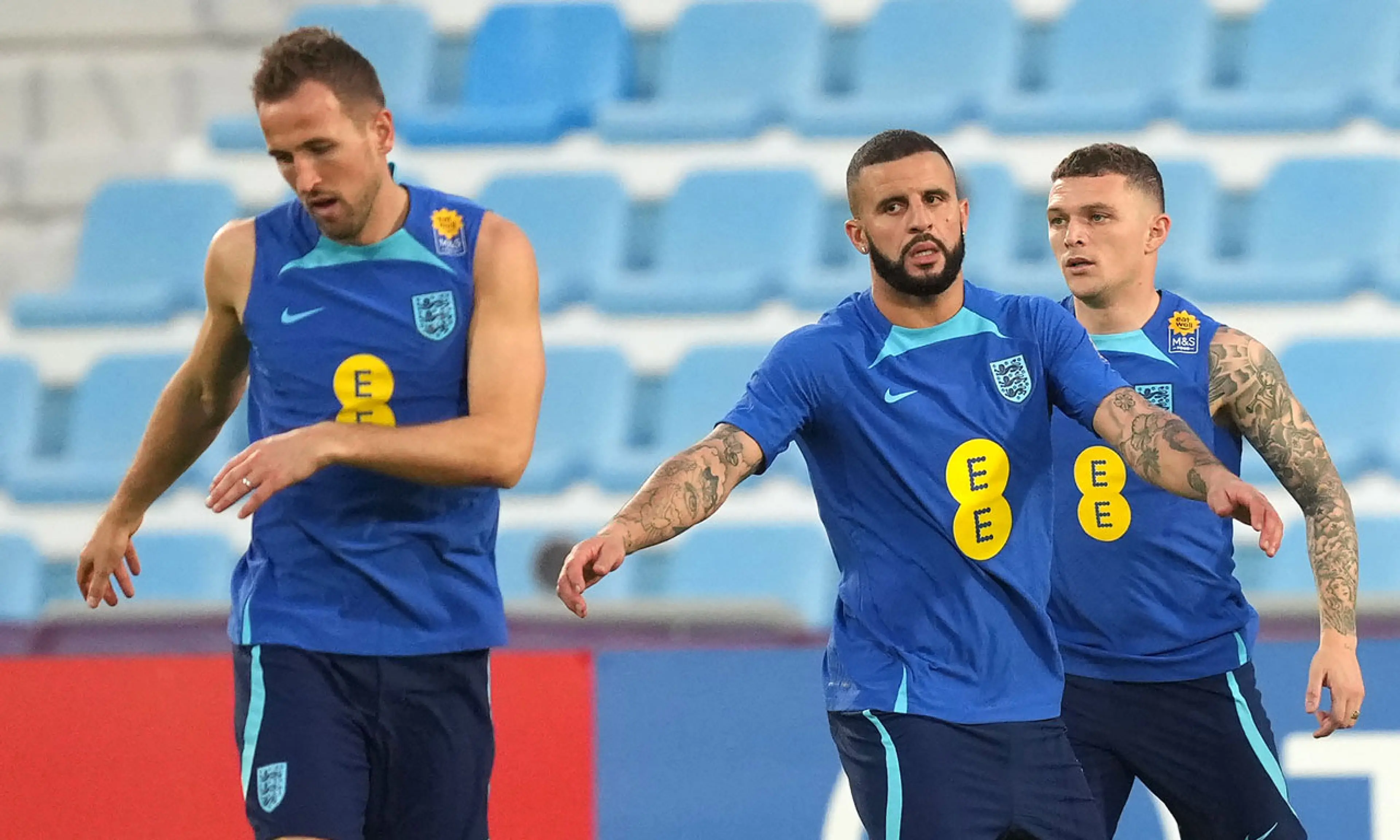 Harry Kane, Kyle Walker, Kieran Trippier, England