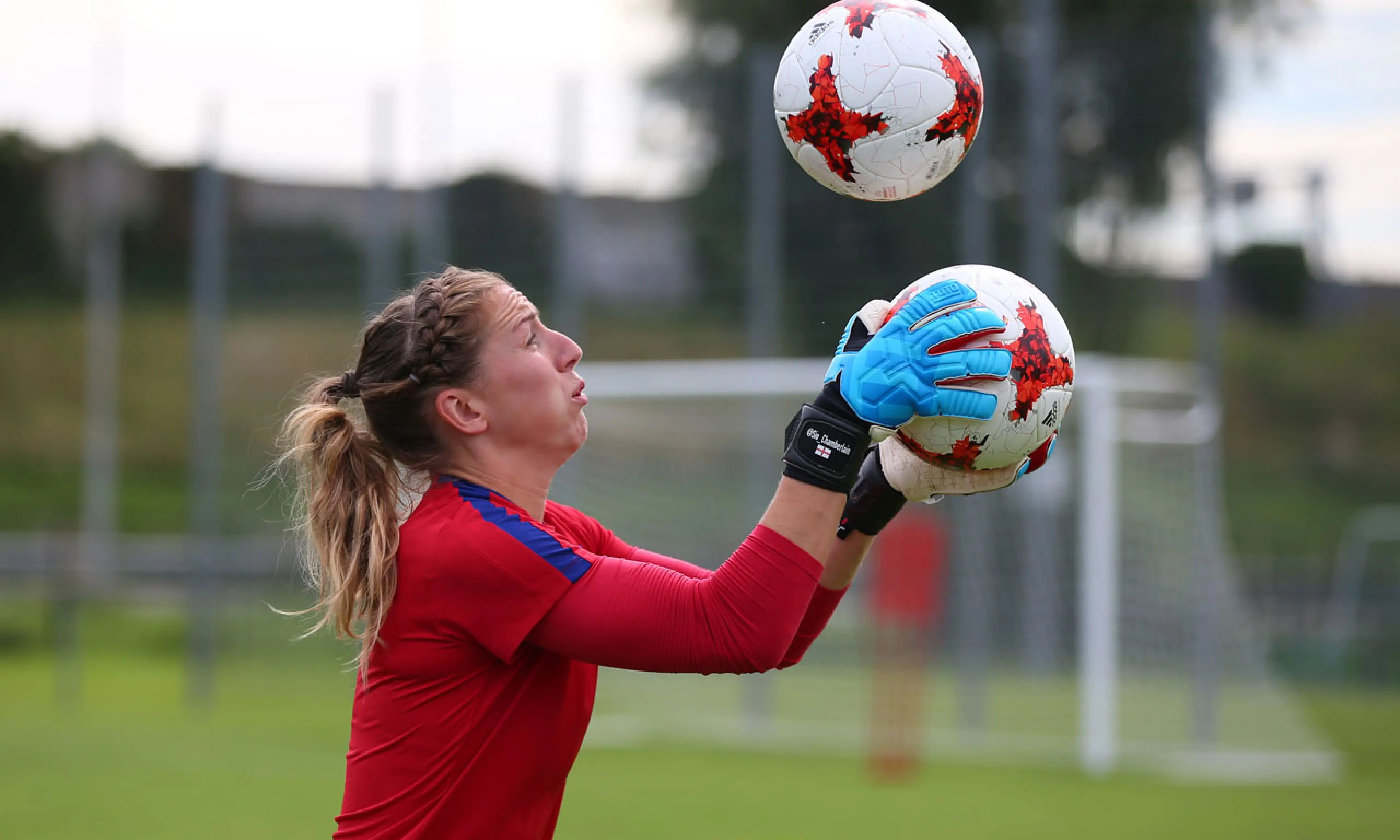 Siobhan Chamberlain, England training