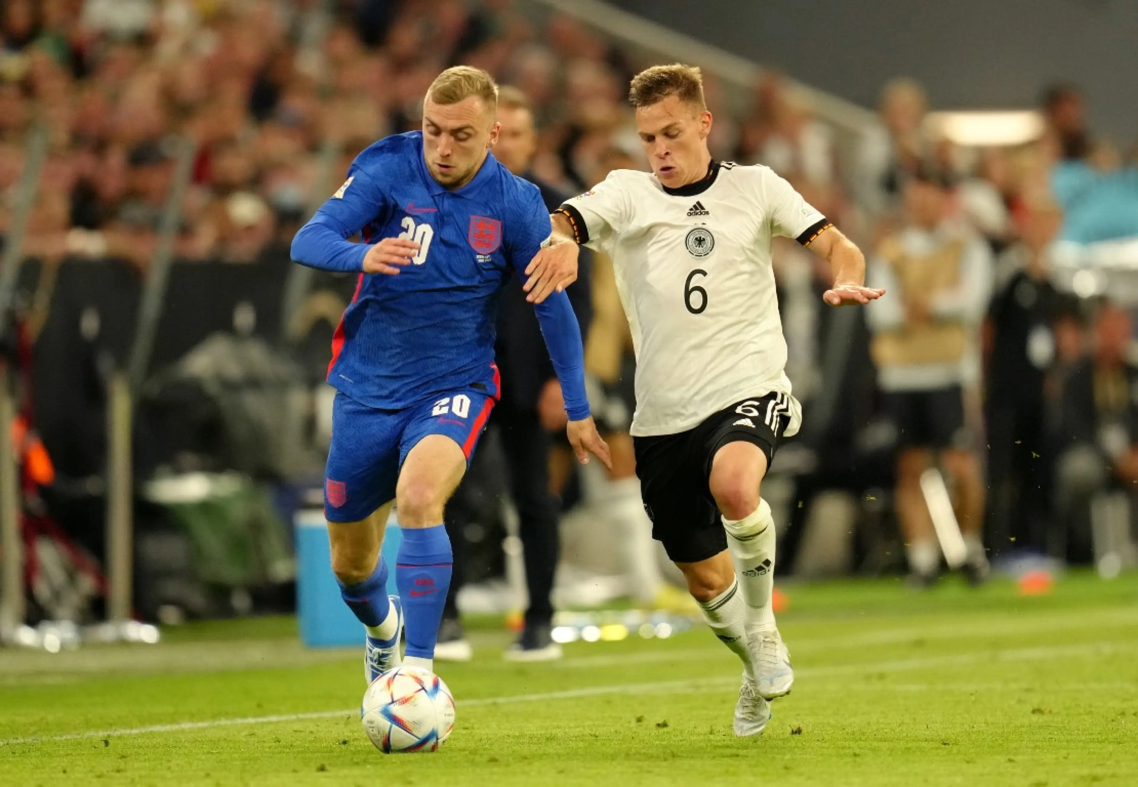 Jarrod Bowen, Joshua Kimmich, Germany v England