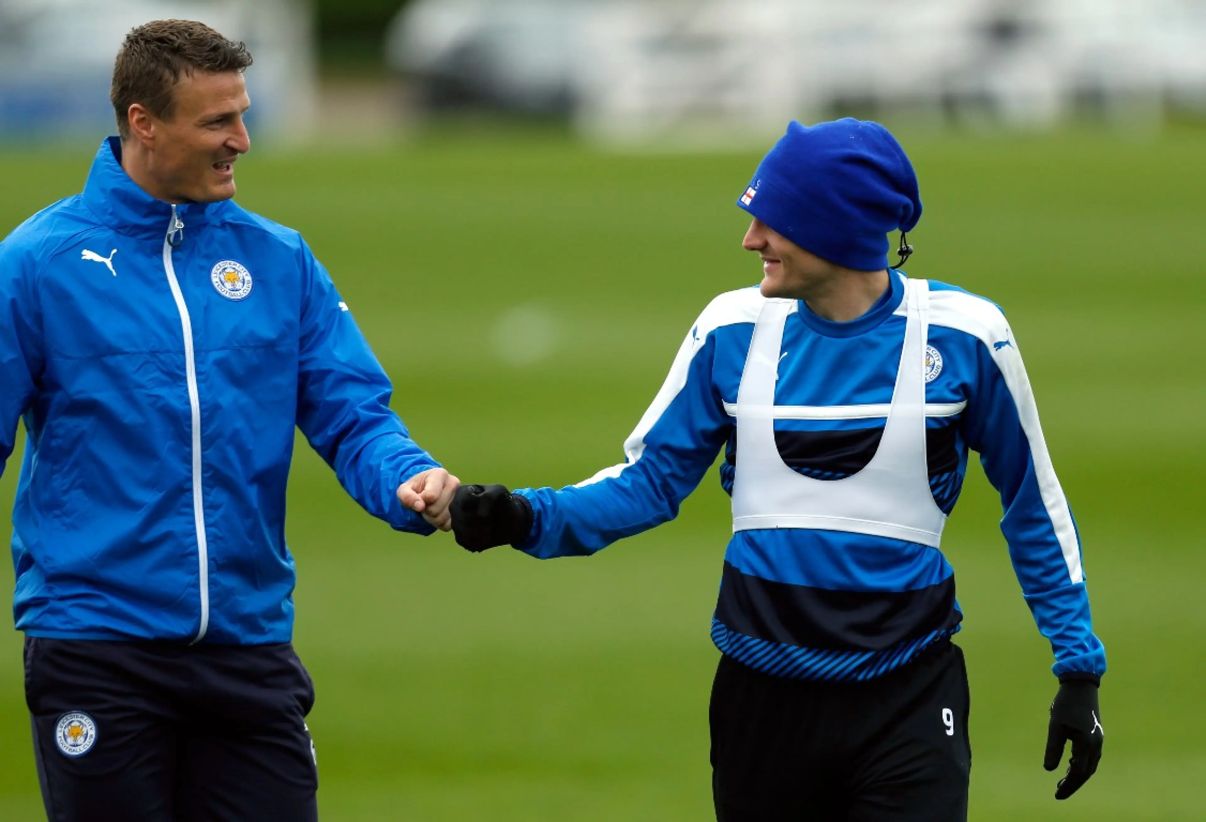Robert Huth, Jamie Vardy, Leicester