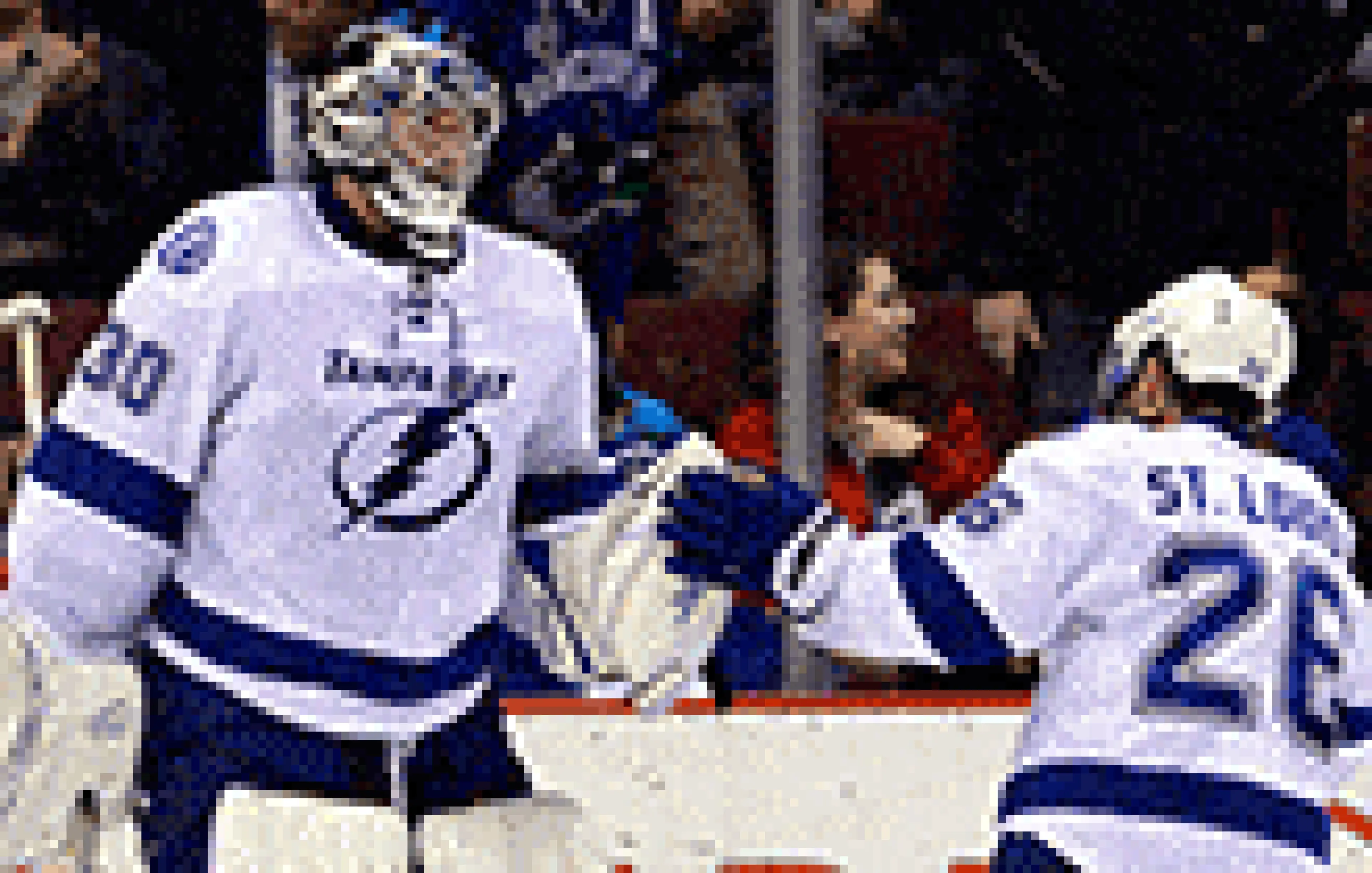Tampa Bay celebrate NHL win