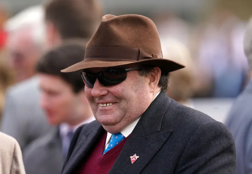 rainer Nicky Henderson during day one of the Cheltenham Festival at Cheltenham Racecourse
