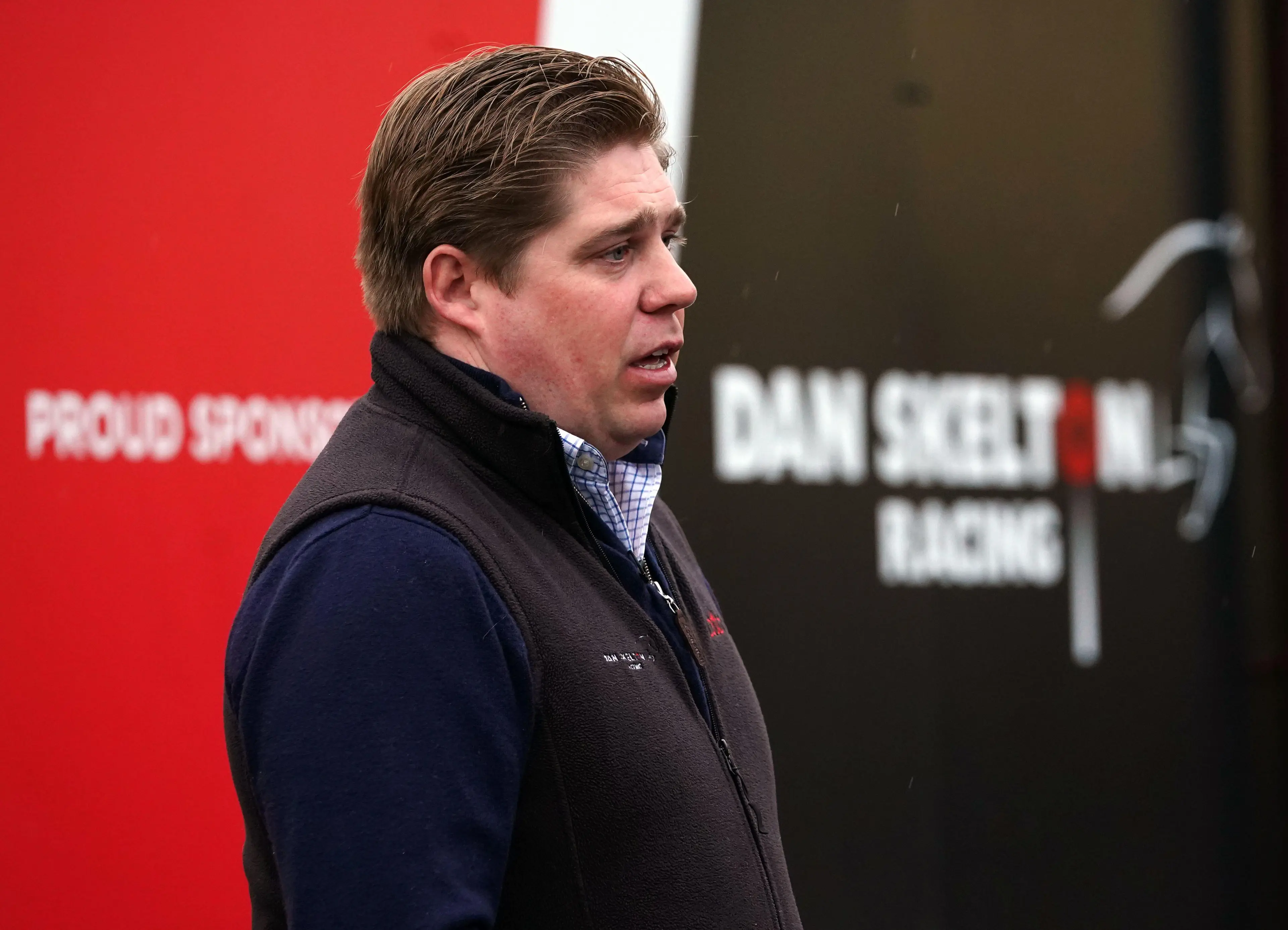 Trainer Dan Skelton during a stable visit at Lodge Hill, Alcester. Picture date: Monday February 28, 2022