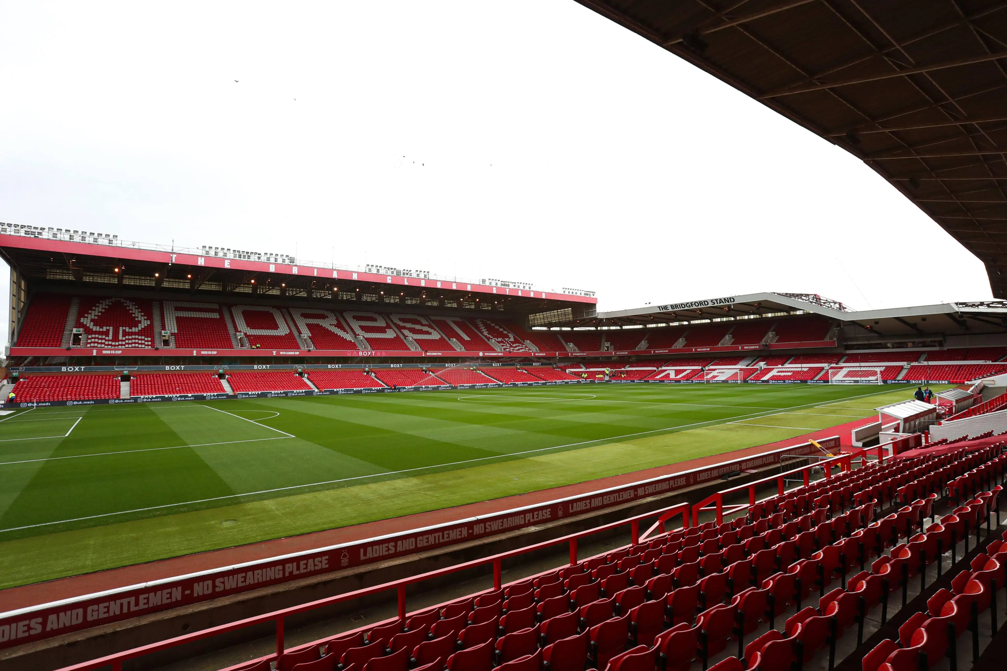A general view inside the stadium prior to the Sky Bet Championship match at the City Ground, Nottingham.
