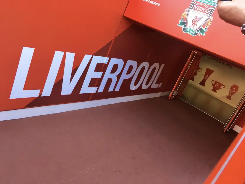 tunnel , anfield stadium Liverpool