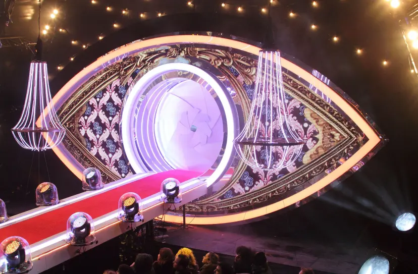 London. UK. The set of Channel 5's Celebrity Big Brother Launch Night at Elstree Studios, Borehamwood, Hertfordshire
