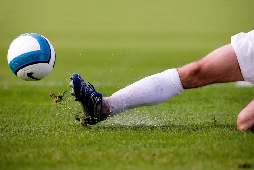 Defender slide tackle