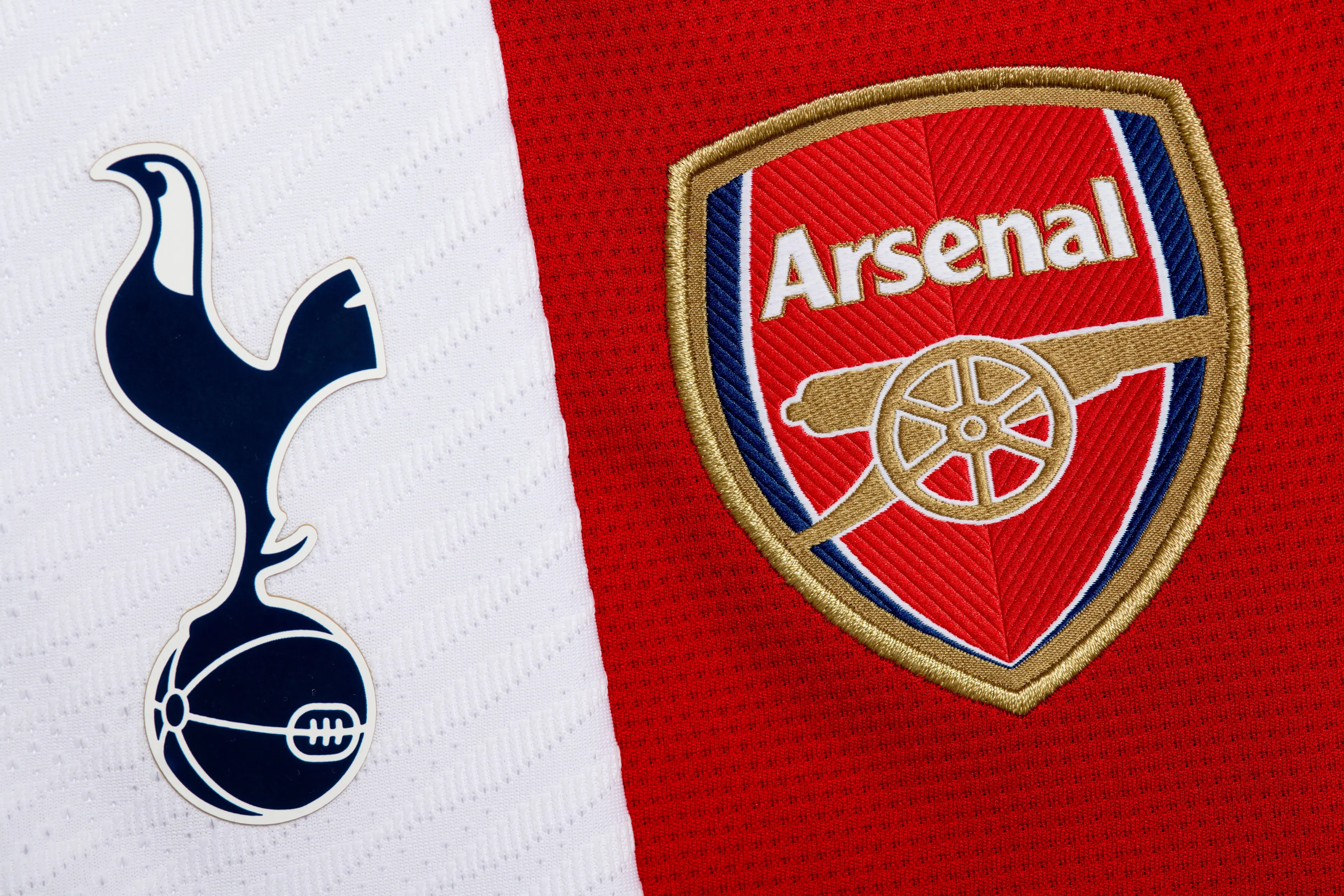 Arsenal and Tottenham badges
