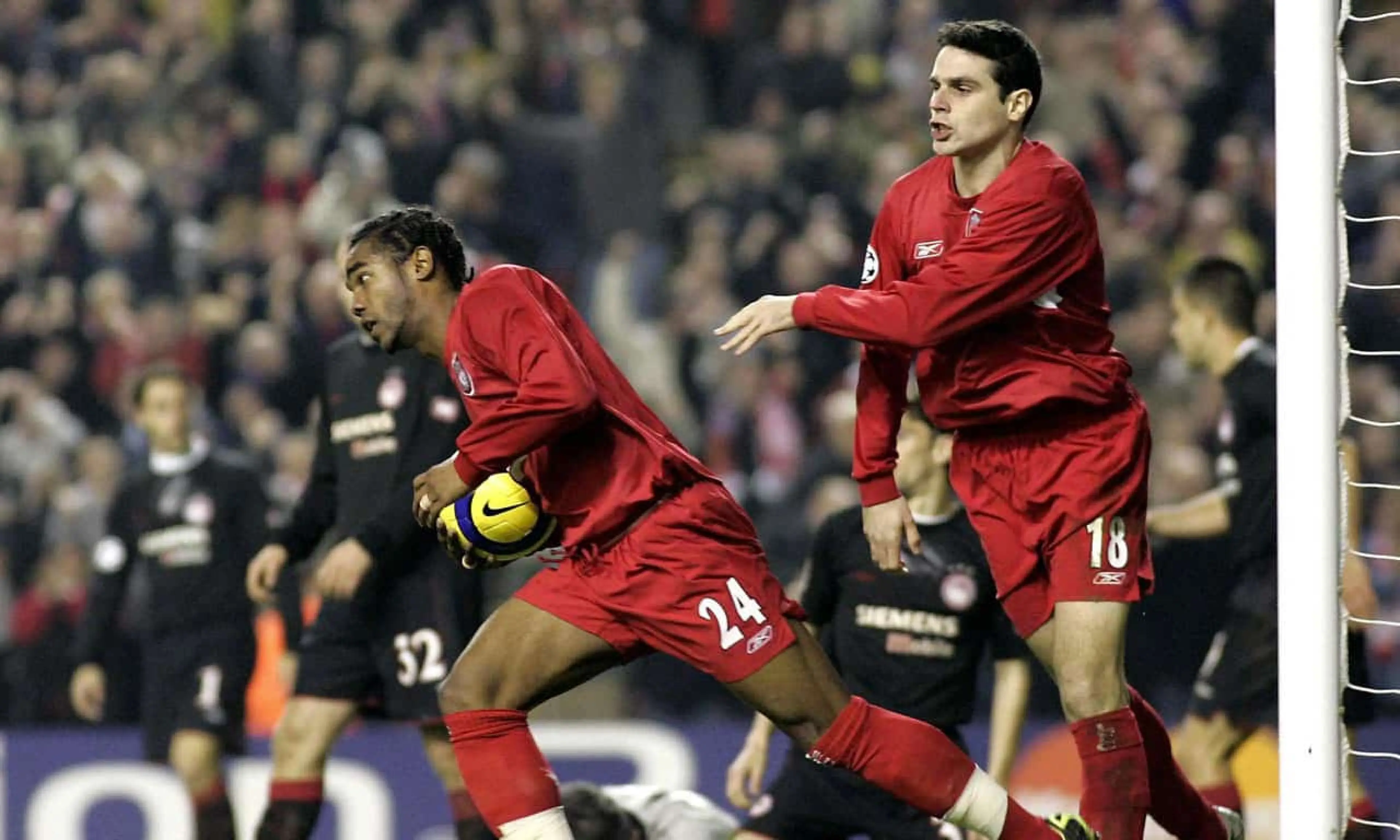 Florent Sinama Pongolle, Liverpool v Olympiacos