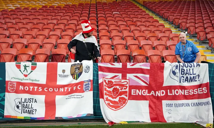 England supporter flags