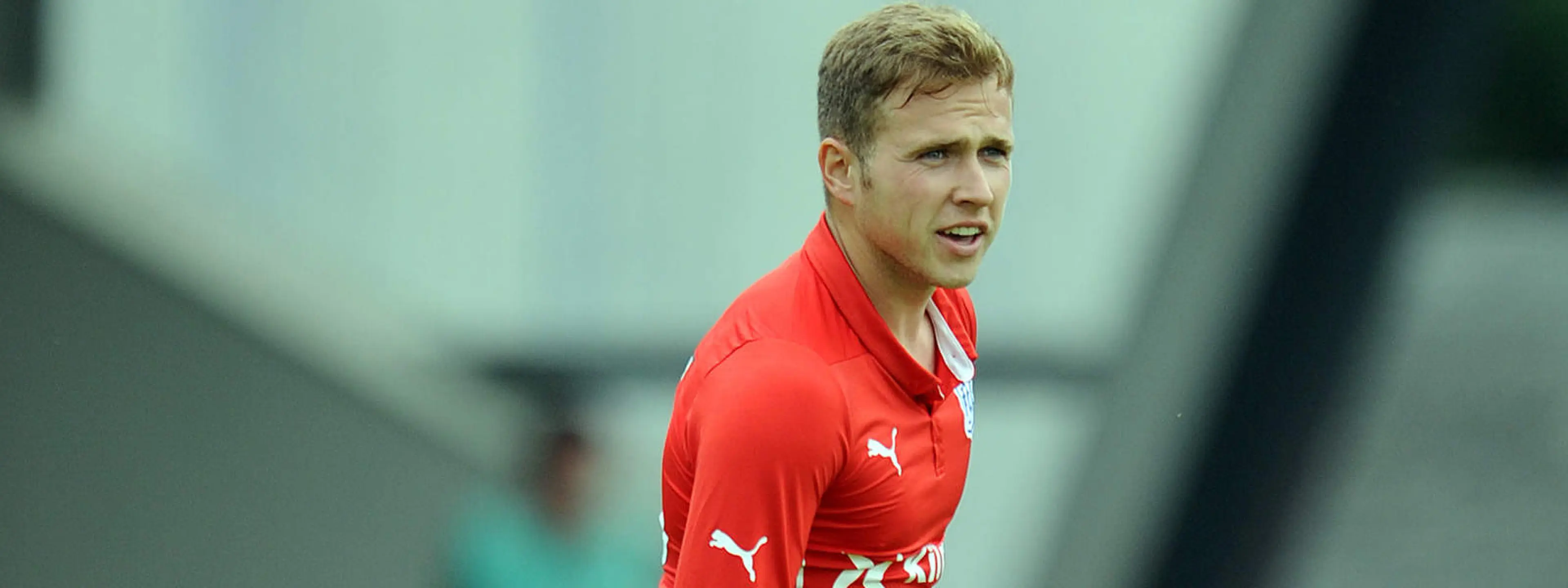 Greg Stewart playing a friendly for Dundee