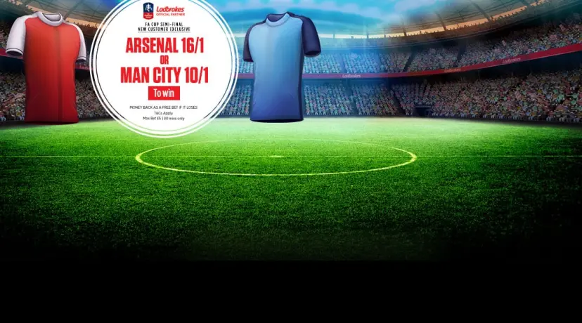Arsenal v Man City New Customer offer - Ladbrokes