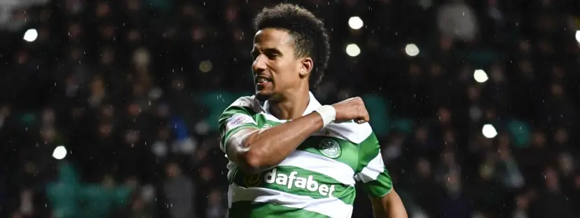 Scott Sinclair scores the winner against Partick Thistle in the Ladbrokes Premiership