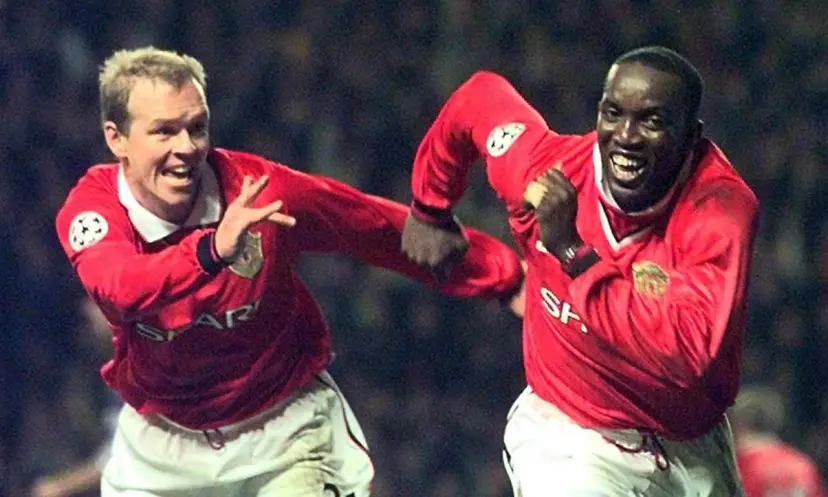 Henning Berg, Dwight Yorke, Manchester United v Fiorentina 2000
