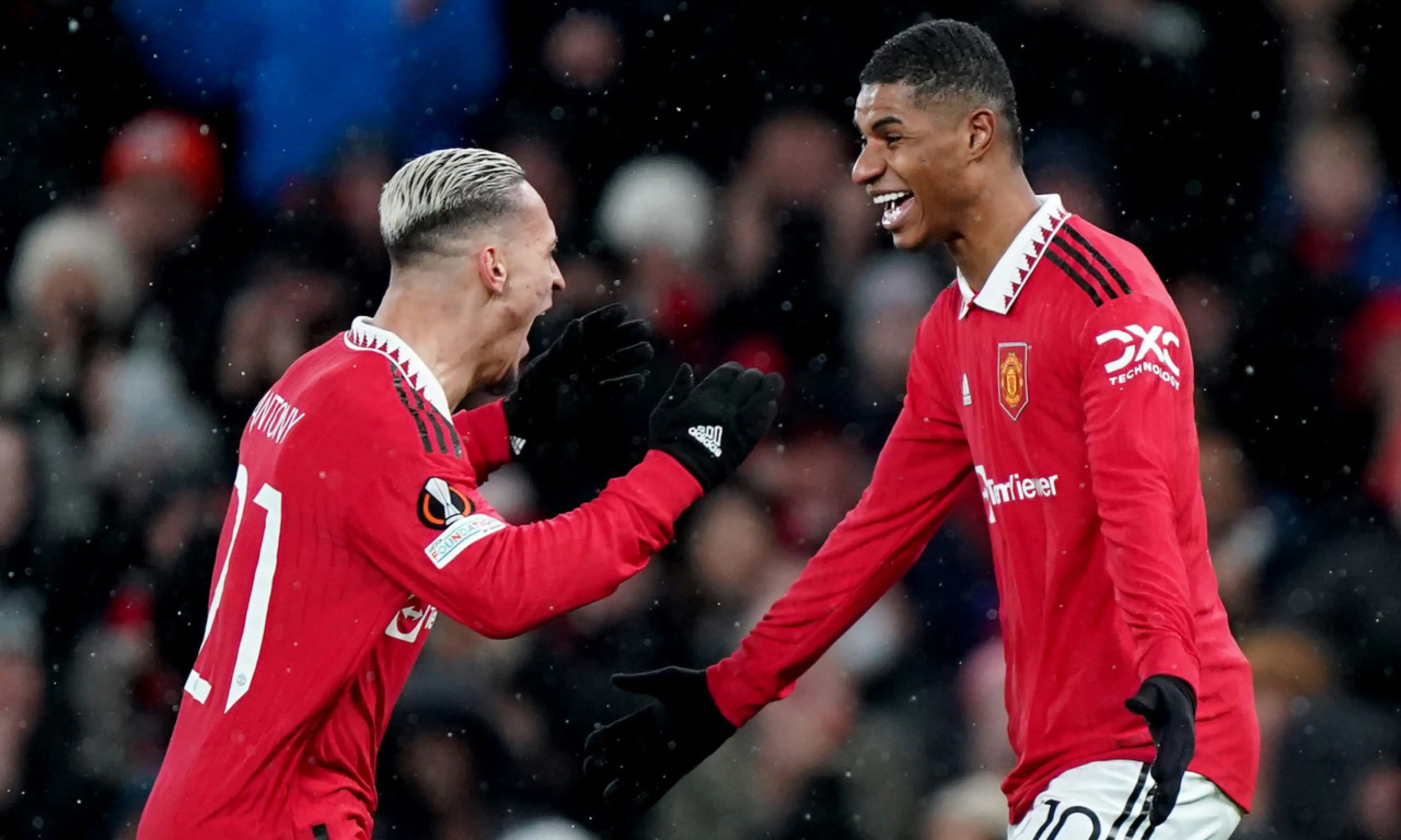 Antony, Marcus Rashford, Manchester United v Real Betis