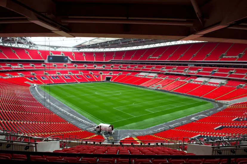 Wembley football stadium empty