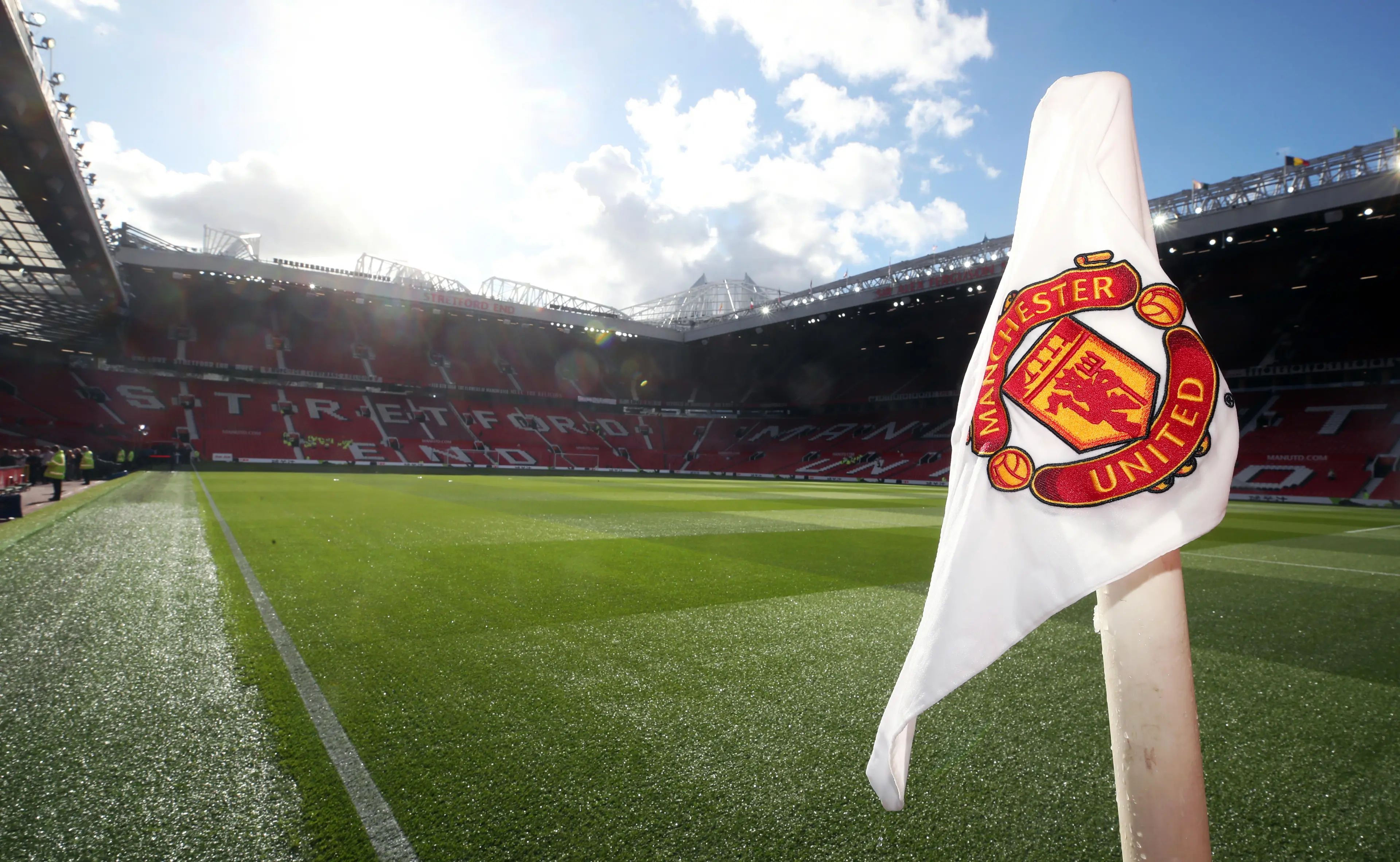 Manchester United corner flag, Old Trafford