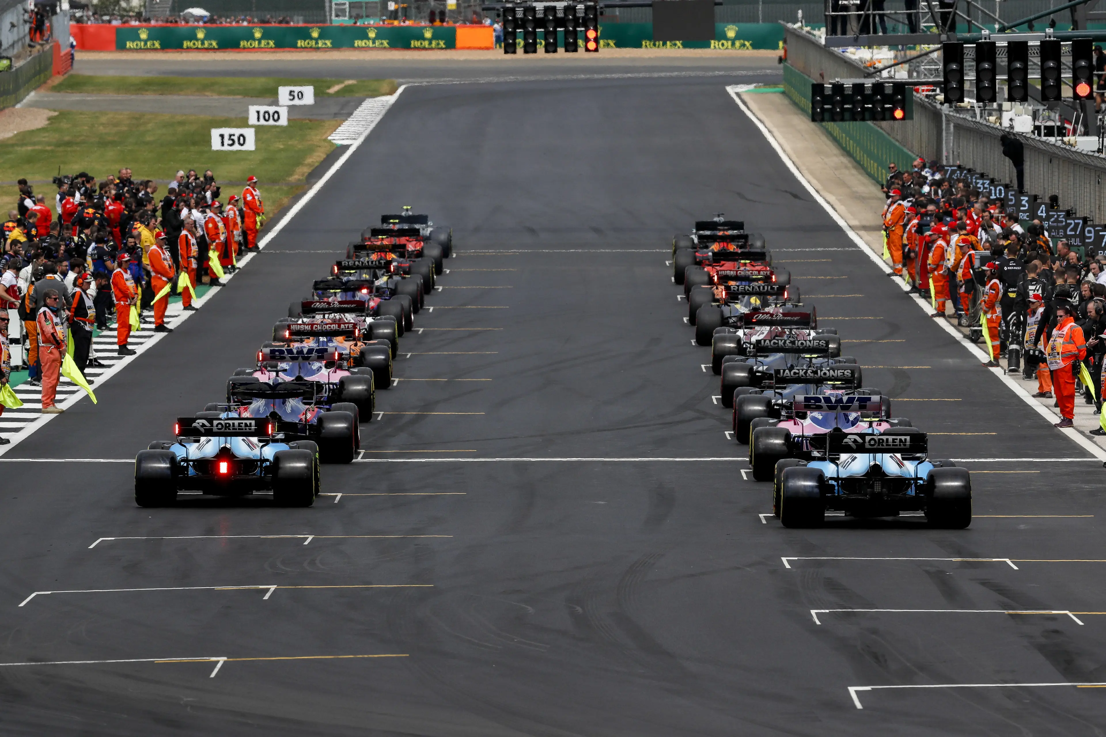 British Grand Prix qualifying starting grid