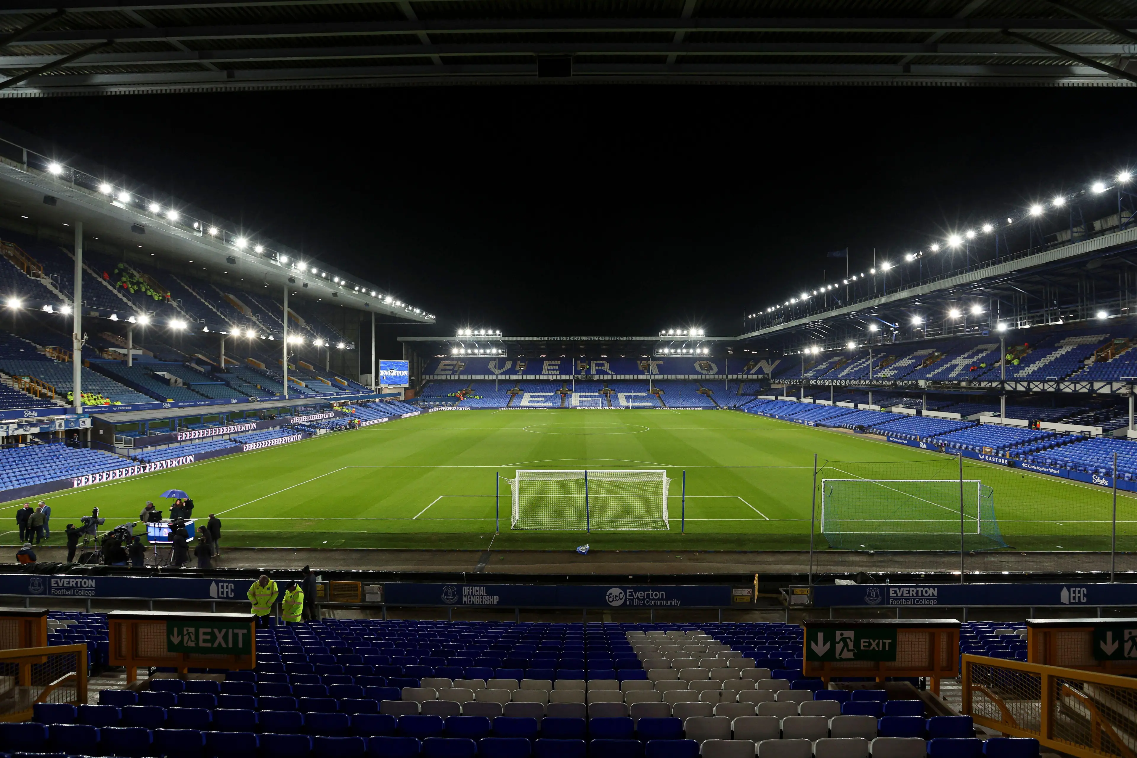 Liverpool, UK. 04th Dec, 2024. General view of Goodison Park during the Everton FC v Wolverhampton Wanderers FC English Premier League match at Goodison Park, Liverpool, England, United Kingdom on 4 December 2024