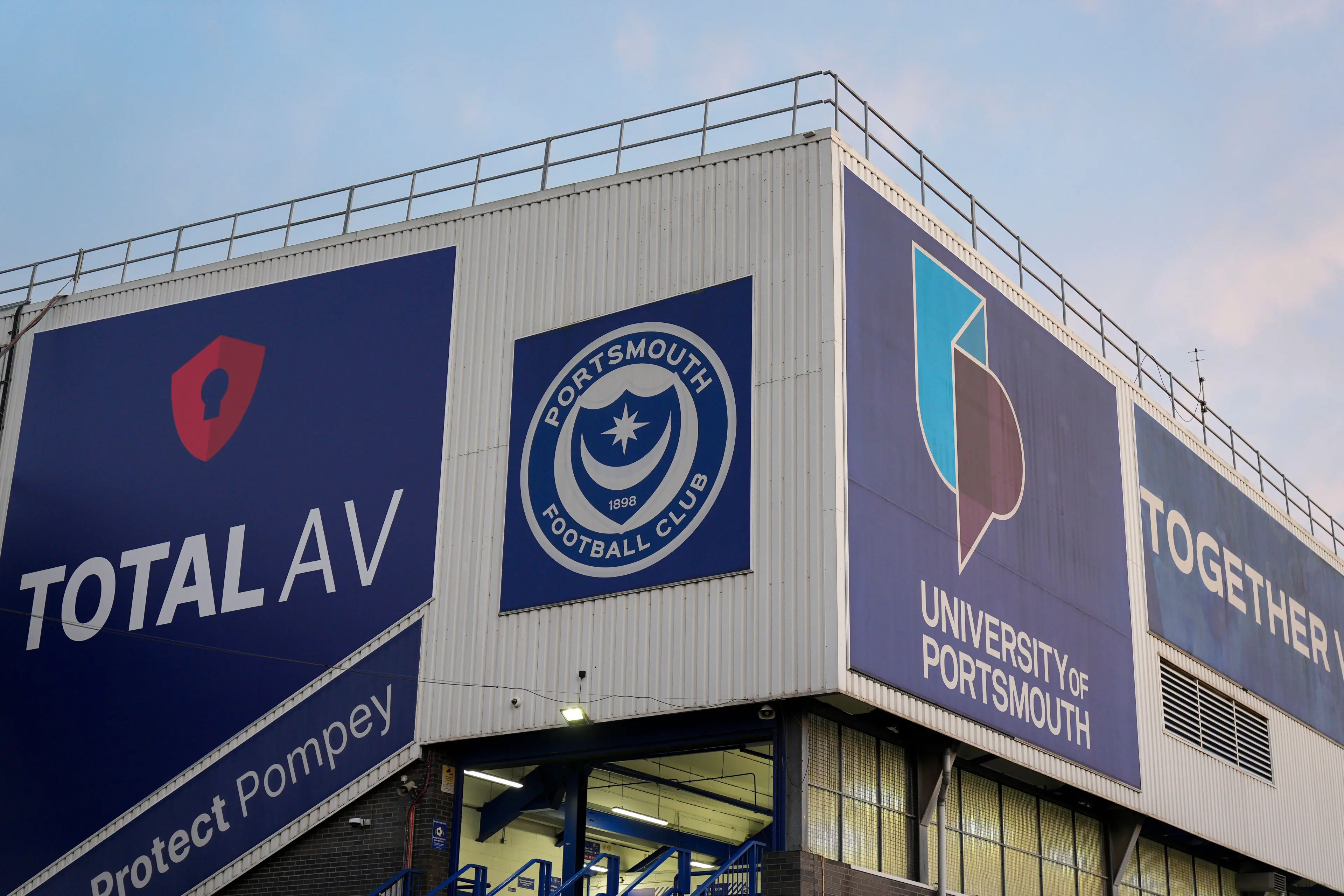 General View outside the Stadium during the Portsmouth FC v Sheffield Wednesday FC sky bet EFL Championship match at Fratton Park